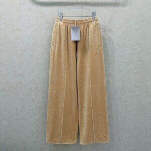 Alexander Wang new velvet rhinestone wide-leg trousers